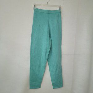 Kittenish Pant Womens‎ XS Knit Elastic Waist Pull on Lounge Pant Aqua New